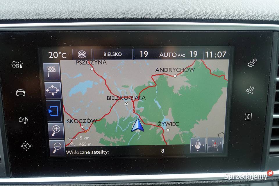 PEUGEOT 308 16 152 T9 TABLET NAWIGACJA LED Zarejestrowany w Polsce śląskie