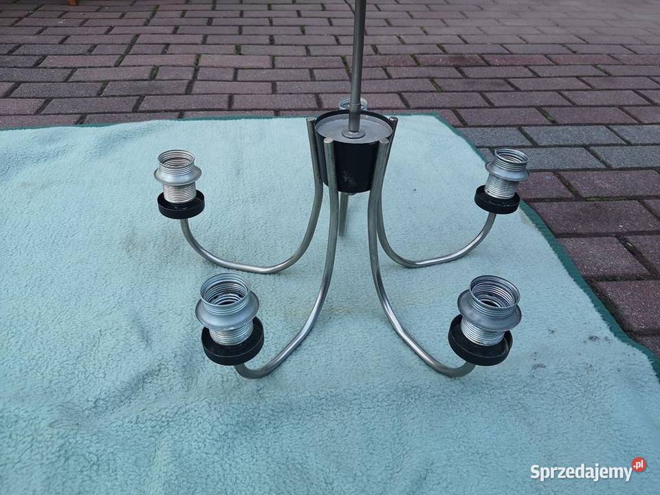 Żyrandol Lampa Vintage PRL Oryginalna Wisząca Swarzędz