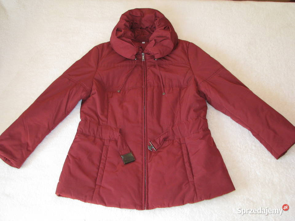 Elegancka ciepła kurtka damska Bonita bordowa XL małopolskie Brzegi