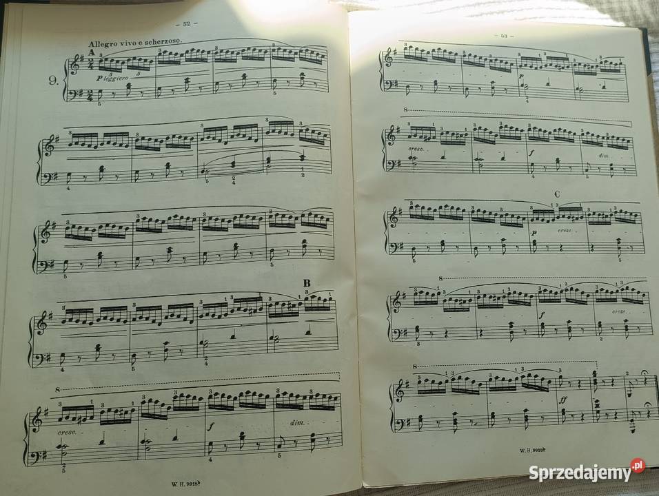 Carl czernys śpiewnik nuty 1916 antyk pomorskie Gdańsk