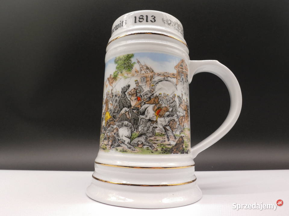 Ceramiczny kufel Freiberger Porzellan Antyki