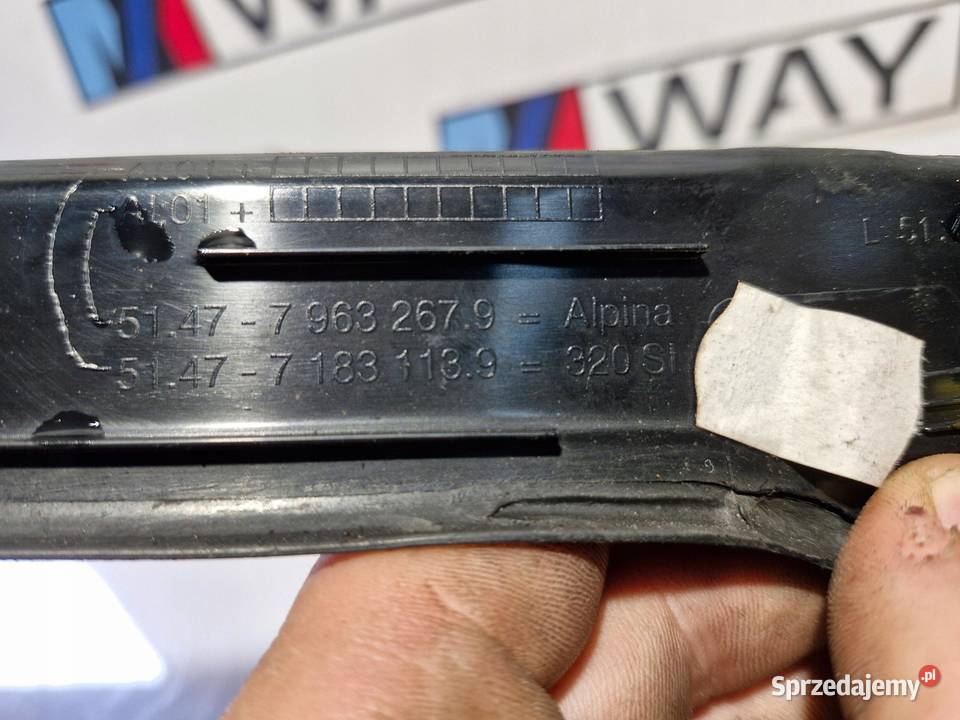 BMW 3 E90 E91 LISTWY OZDOBNE DEKORY KOMPLET