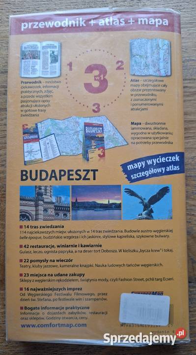 Budapeszt 3 w 1 exploreguide przewodnik atlas miękka Kraków