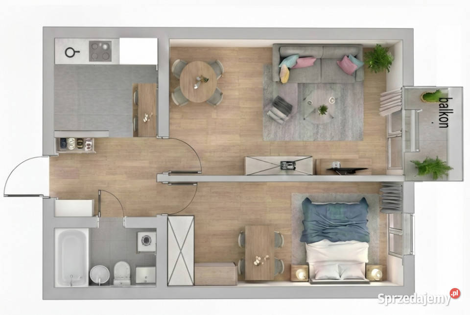 Gotowe 2 pokoje remoncie wysoki standard bez Lublin