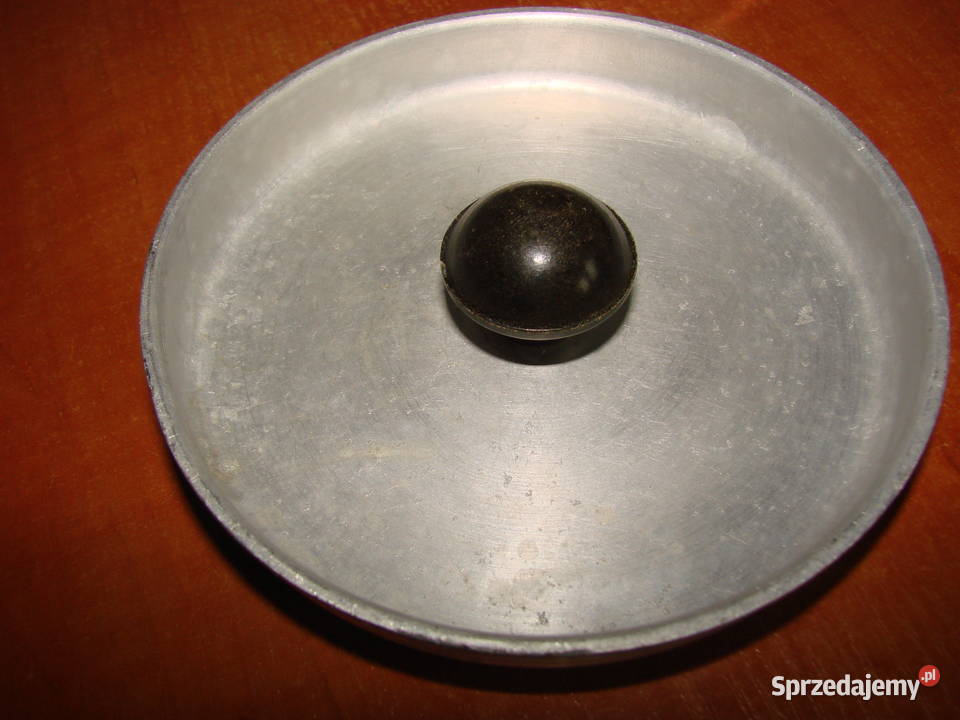 aluminiowa pokrywka do kanki PRL pomorskie Pruszcz Gdański