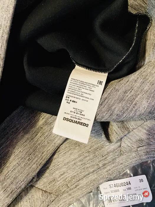 Nowa Bluza DSQUARED2 Rough Zip Grey org zachodniopomorskie Szczecin
