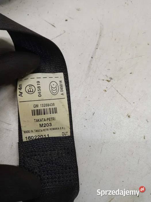 OPEL INSIGNIA Pas bezpieczeństwa tył lewy prawy Bydgoszcz