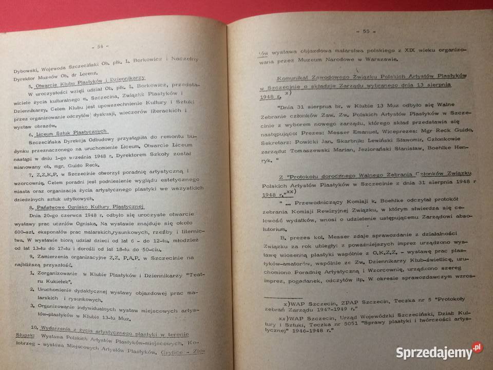 573 Pionierskie Lata Plastyki Szczecińskiej W