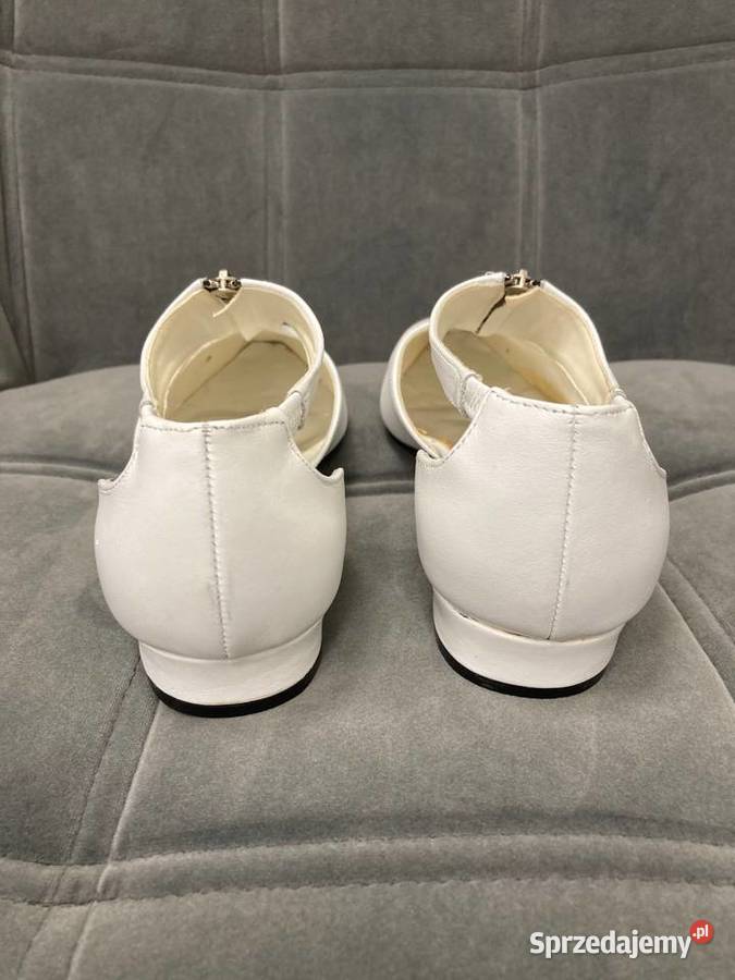 Nowe białe płaskie buty American Eagle vintage Nisko