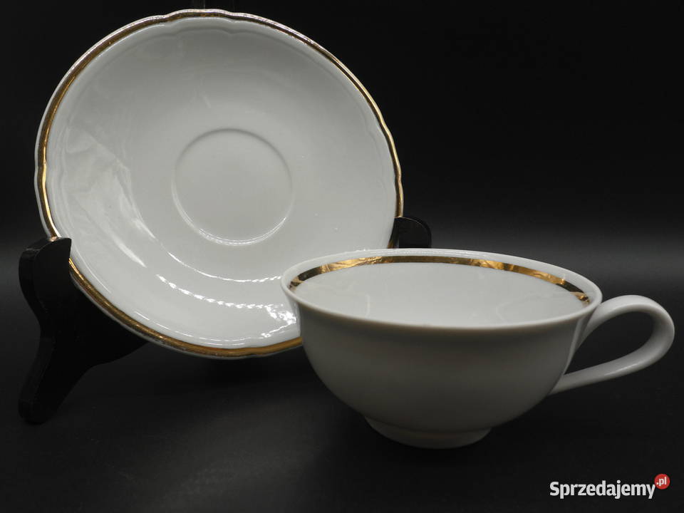 Filiżanka ze spodkiem Porzellanfabrik Raszków