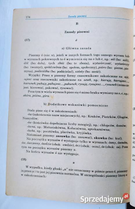 SŁOWNICZEK ORTOGRAFICZNY z zasadami pisowni Hajnówka sprzedam
