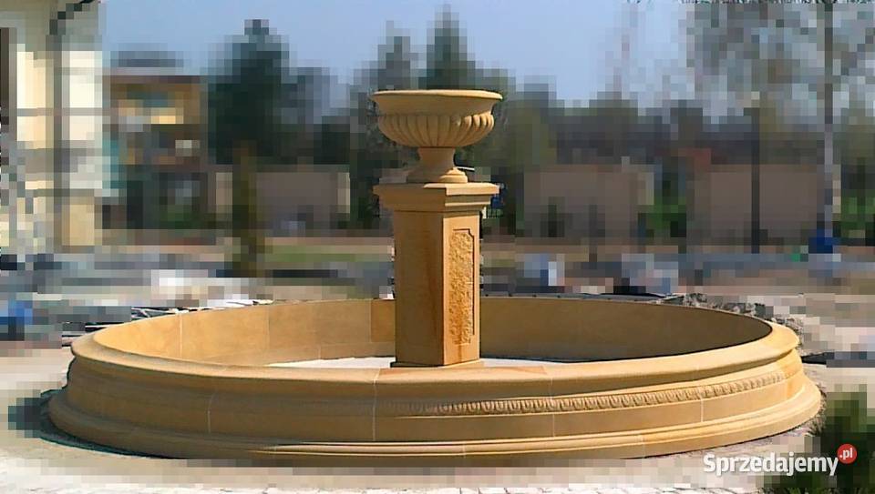 Stylowa fontanna ogrodowa z piaskowca naturalny Kamienna Góra