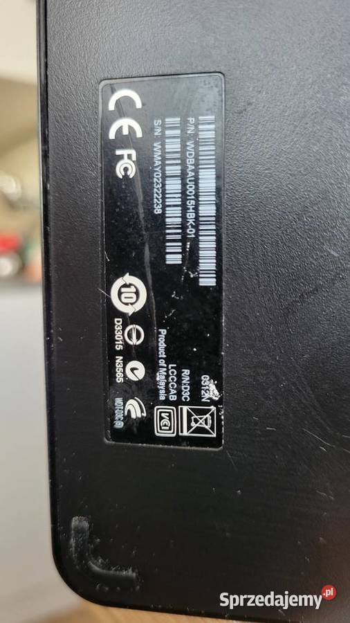 Dysk WD zewnętrzny 136Tb Radecznica sprzedam
