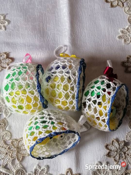 Kolorowe zawieszki wielkanocne w formie jajek Katowice