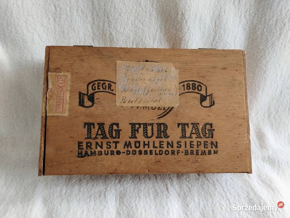 Stare Pudełko Na papierosy III Rzesza Cieszyn