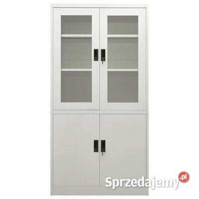 vidaXL Szafa biurowa jasnoszara 90x40x180 Warszawa