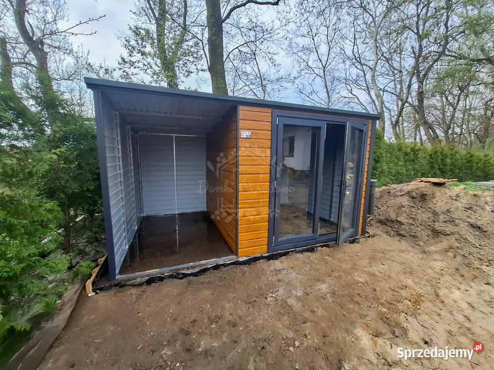 Schowek Domek Ogrodowy 25x25m wiata 15m drzwi Żnin