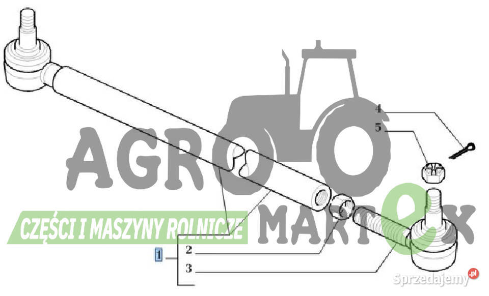 5177449 5174479 ZESPÓŁ DRĄŻKA POPRZECZNEGO L1634 Maszyny rolnicze Wichrów sprzedam