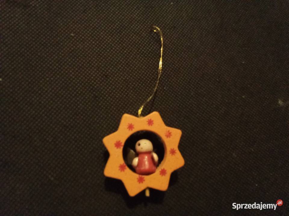 Drewniana zawieszka na choinkę aniołek w mazowieckie Warszawa