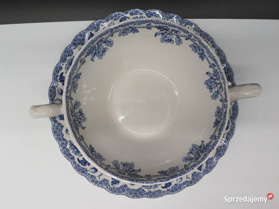 Porcelanowa bulionówka Myotts Country Life wielkopolskie Raszków