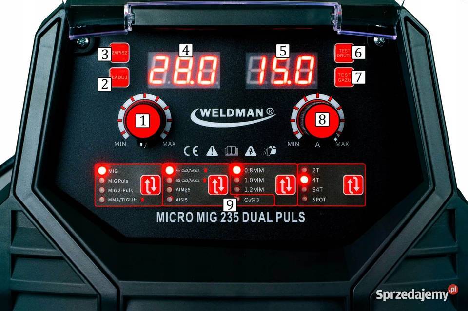 Spawarka półautomat spawalniczy MICRO MIG 235 Pszczyna