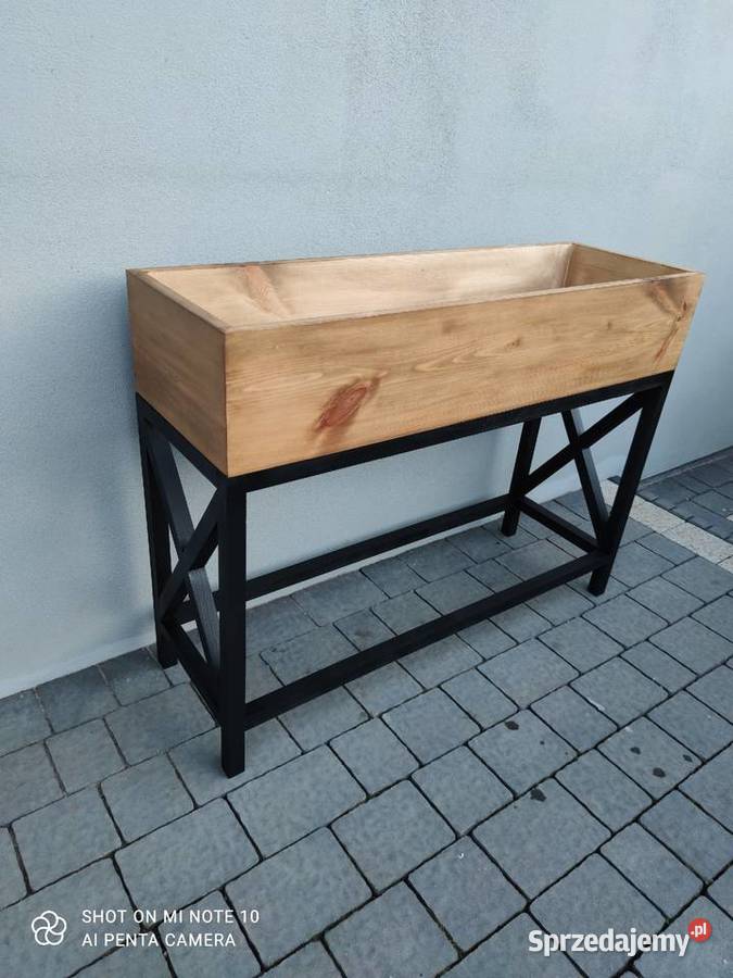 Konsola donica kwietnik drewniany Zduńska Wola sprzedam