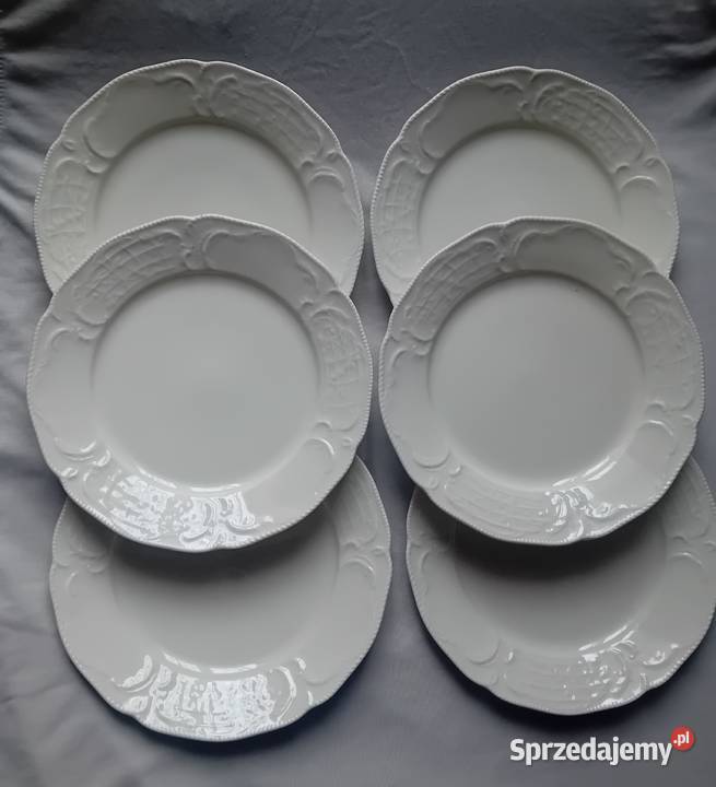 Komplet 6 talerzyków deserowych Rosenthal wielkopolskie Koźminek