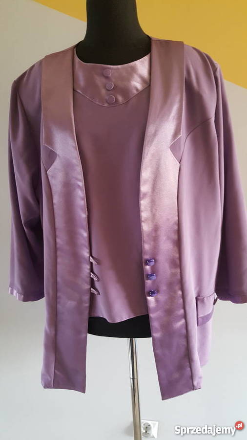 KOMPLE bluzka wdzianko narzutka blezer duży Złotniki