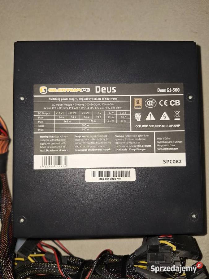 Zasilacz SilentiumPC Deus G1 500W 80 Bronze Elbląg