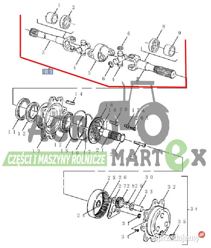 83983310 CAR125316 PÓŁOŚ L635 KPL CNH dolnośląskie