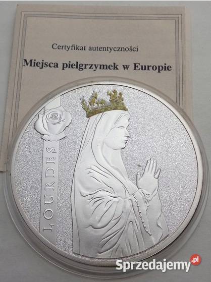 Sanktuaria Srebro Lourdes Altoetting Fatima Numizmatyka Sosnowiec sprzedam