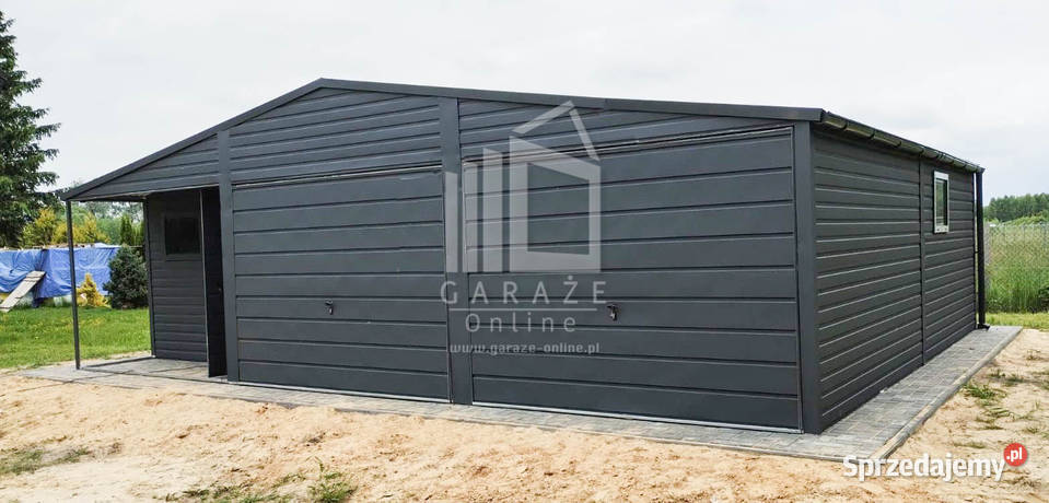 GARAZ BLASZANY 9m x 6m wnęka 9x6 dwuspad rynny Nowy Sącz