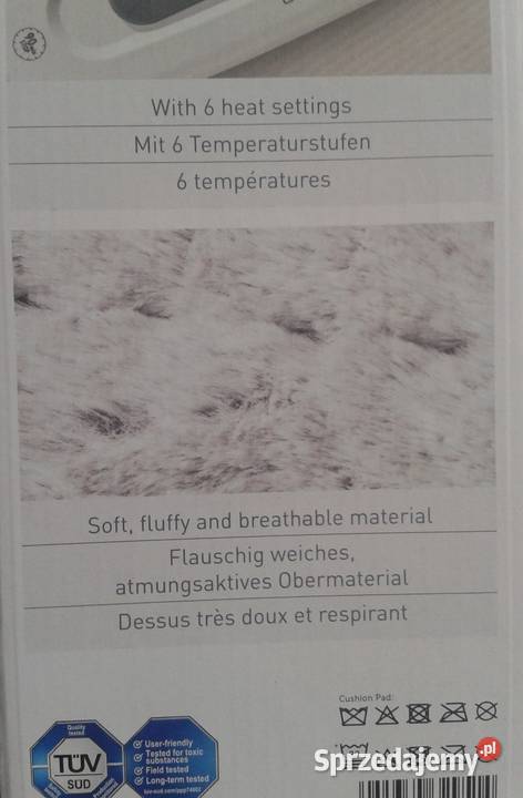 PODUSZKA grzejąca elektryczna 100W miękka GRUBA opolskie Wołczyn