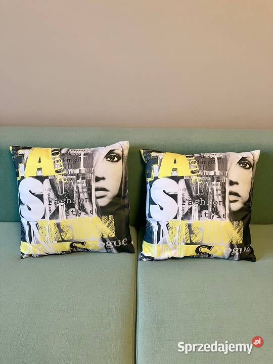 Nowe dwie poduszki jasiek poszewki poduszka wielokolorowy podkarpackie Nisko
