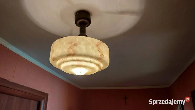 Lampa Ampla Plafon Marmurkowy Art Deco