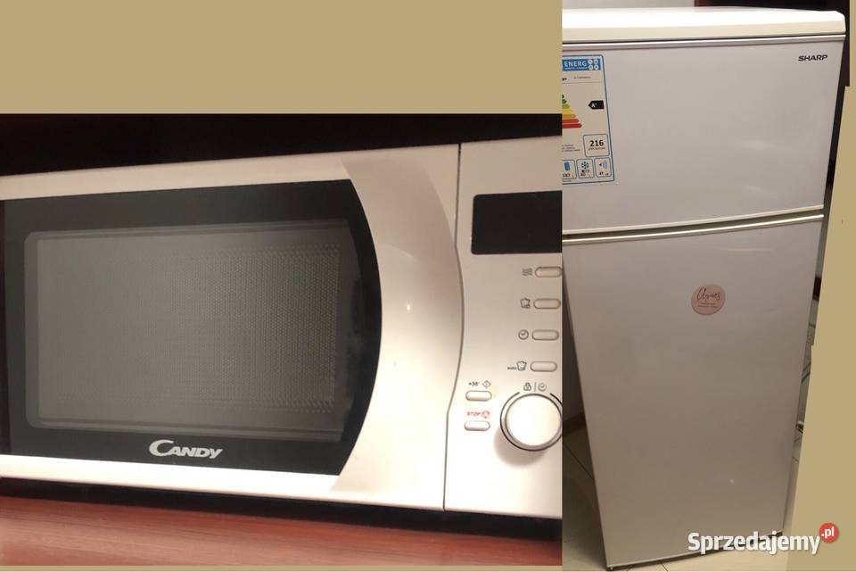 Sprzedam zestaw AGD lodówka Sharp mikrofalówka dolnośląskie Wrocław