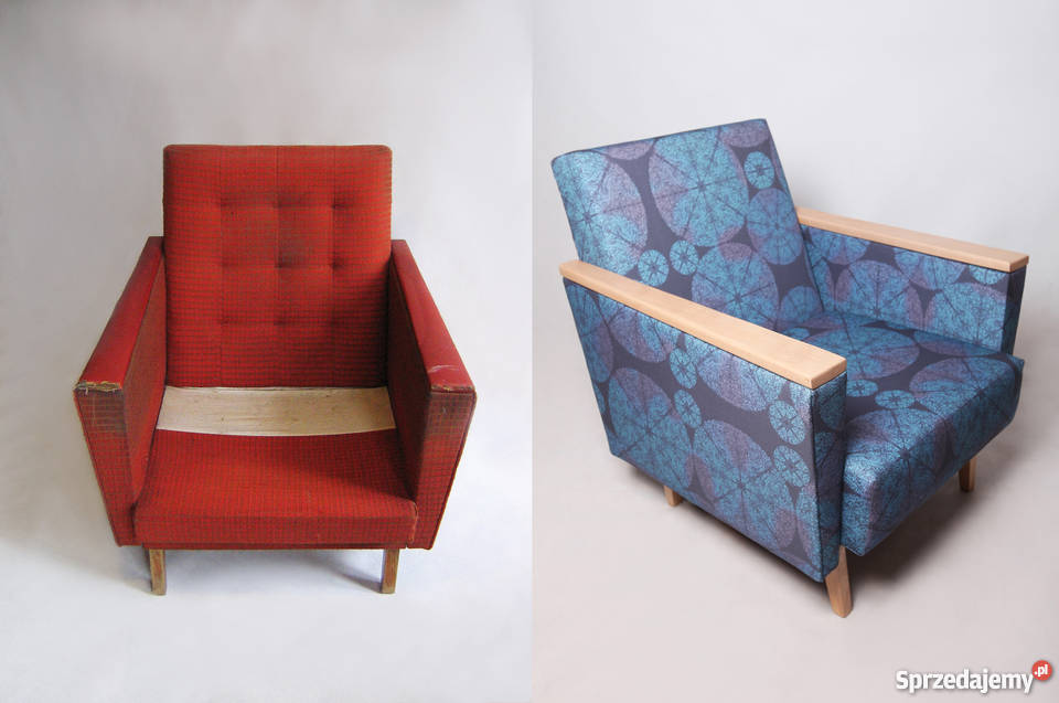 RENOWACJA fotele krzesła stoliki PRL dolnośląskie Wrocław