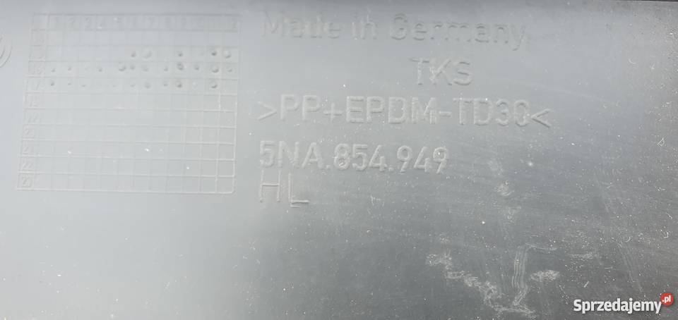 VW TIGUAN LISTWA DRZWI LEWY TYŁ 5NA854949 lubuskie Bieleń