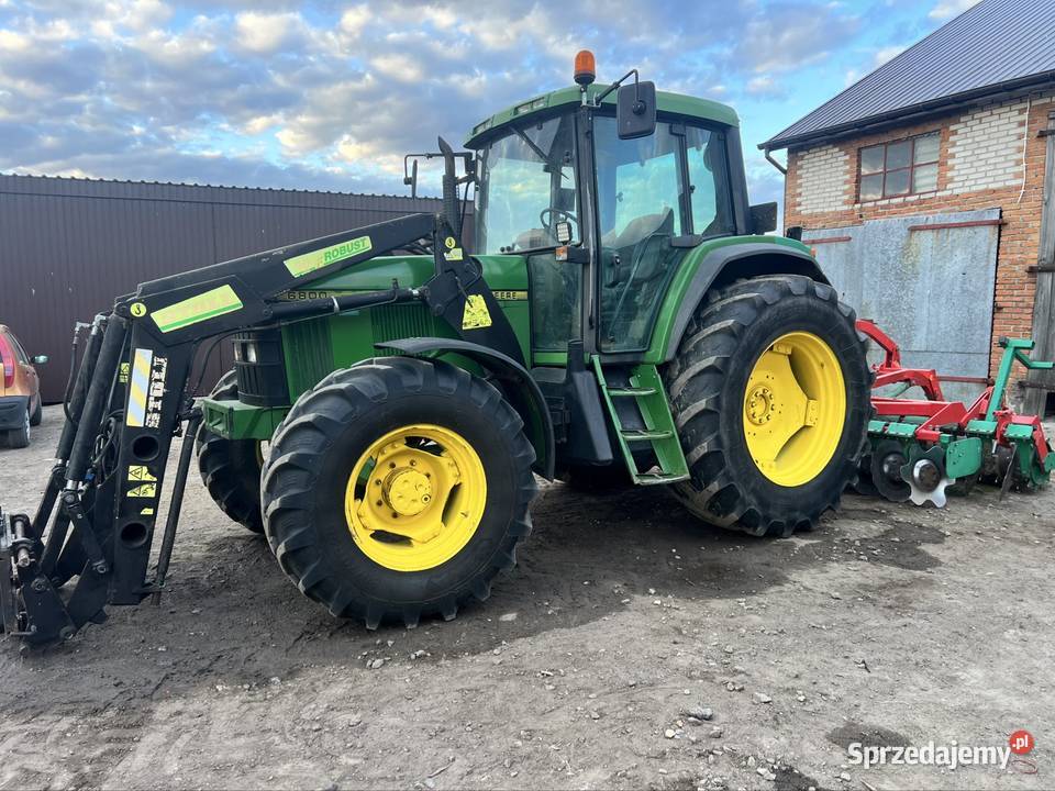John Deere 6800 z ładowaczem Stoll 120 łódzkie Kutno