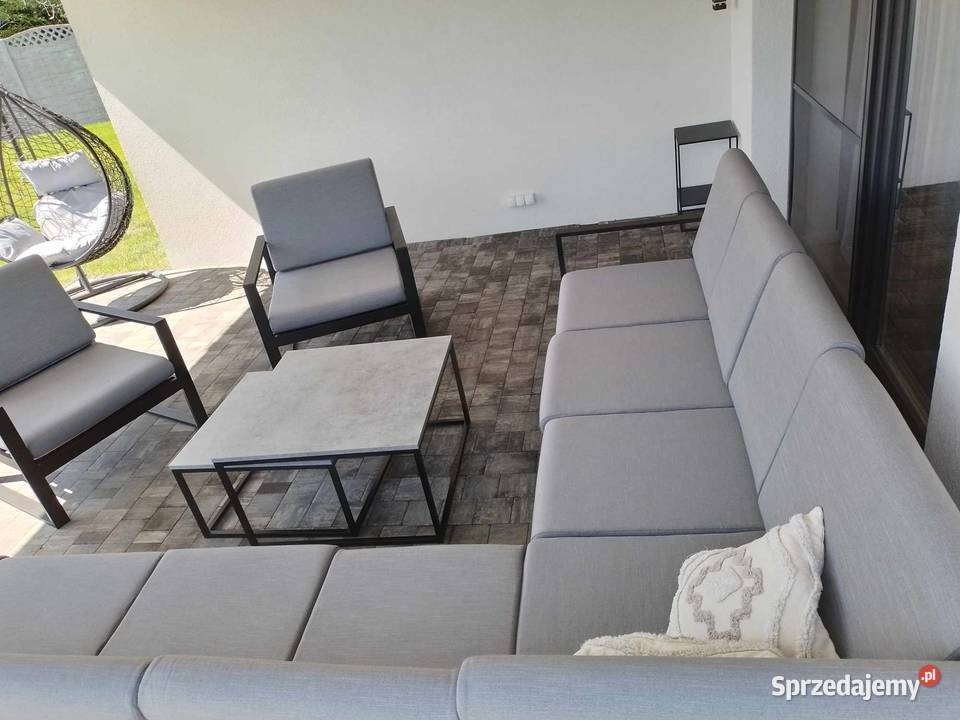 Meble ogrodowe Zestaw XXL 10 osób Metalowe