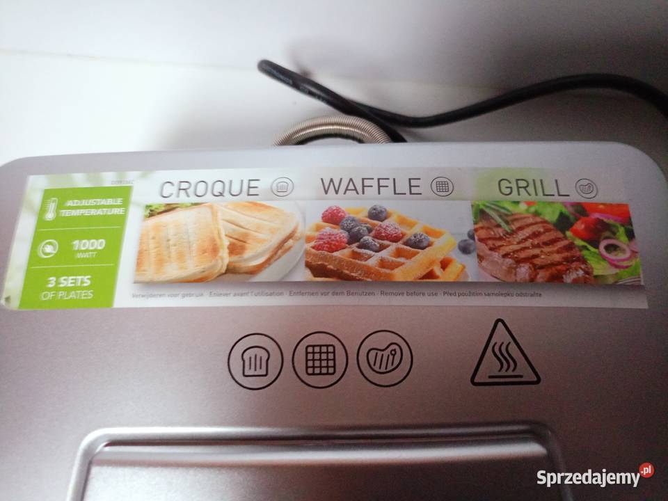 Opiekacz MODO 3w1 Gofry Panini Muszle 1000W Świebodzice
