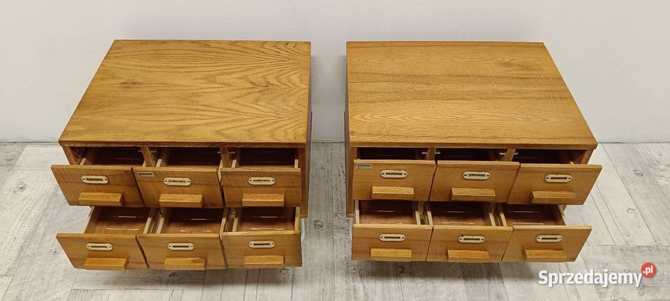 szafki nocne nakastliki drewniane vintage design Radomsko
