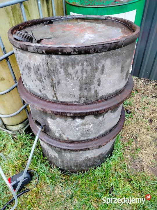 Beczka metalowa stara pomorskie Reda