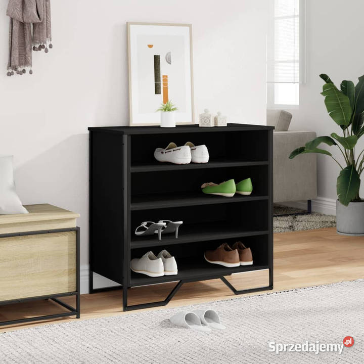 Szafka na buty czarna 80x38x78 materiał Warszawa