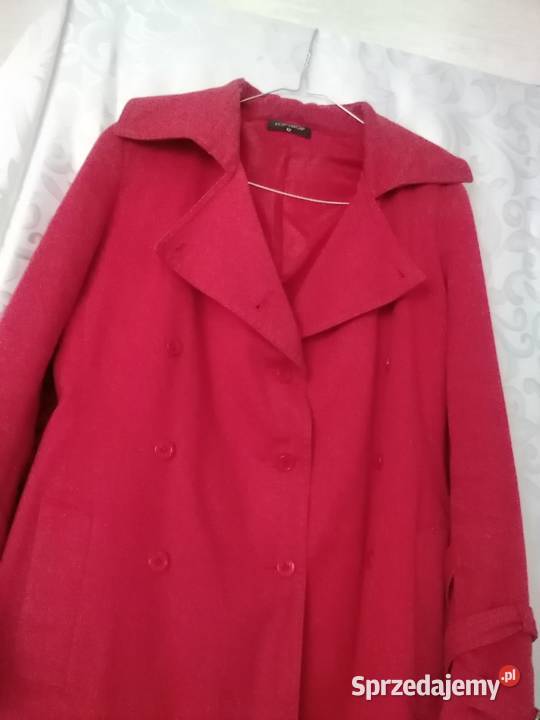 Płaszcz wiosenny czerwony czerwony Łódź