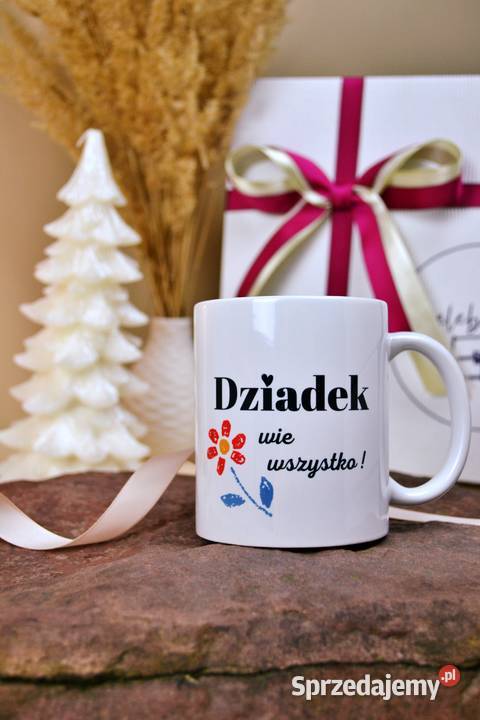 Kubek ceramiczny z nadrukiem DZIADKA mazowieckie Otrębusy sprzedam