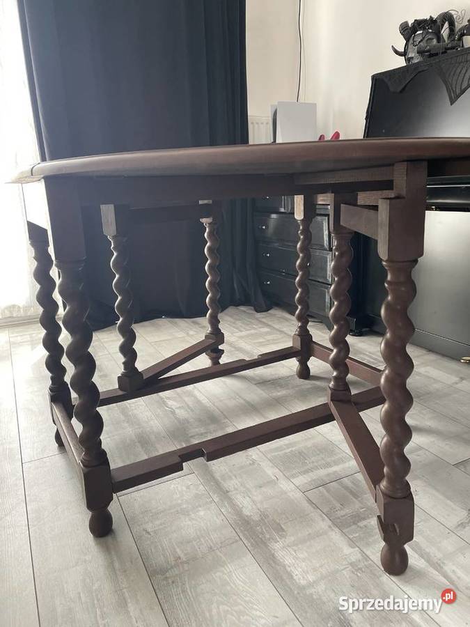 Składany stół Gdański owalny antyk Kraków