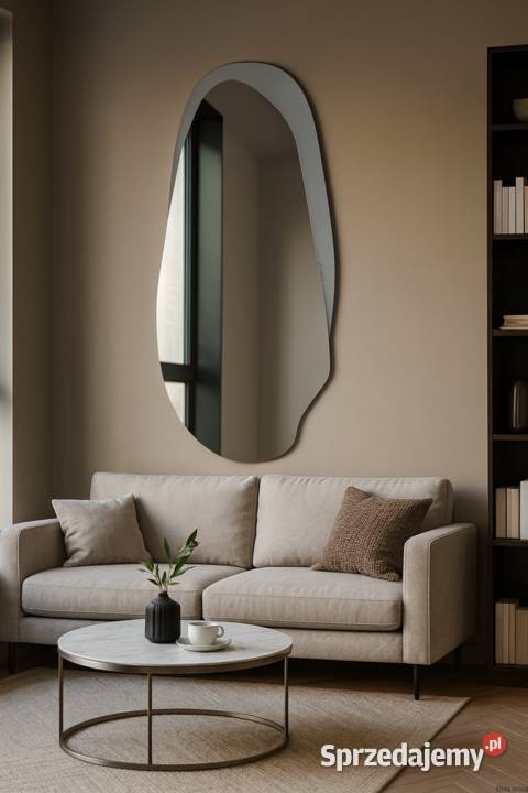 Dekoracyjne lustro na grafitowym antisolu FUSION Warszawa