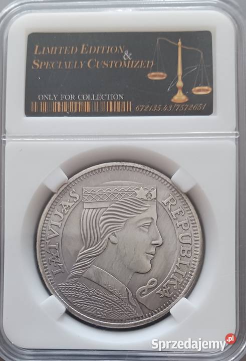 5 Łatów Łotwa 1931 r Slab Kopia Konin