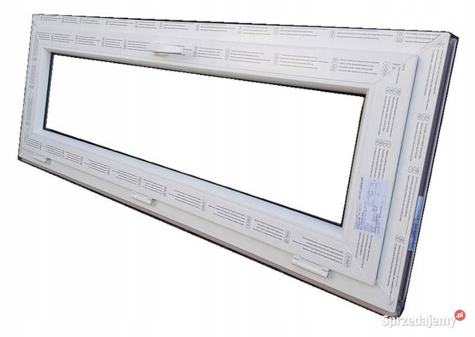 OKNA KacprzaK OKNO PCV 130X50 NOWE PROF 6 KOMÓR PCV